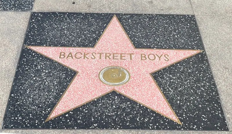 Estrela dos Backstreet Boys na Calçada da Fama de Hollywood